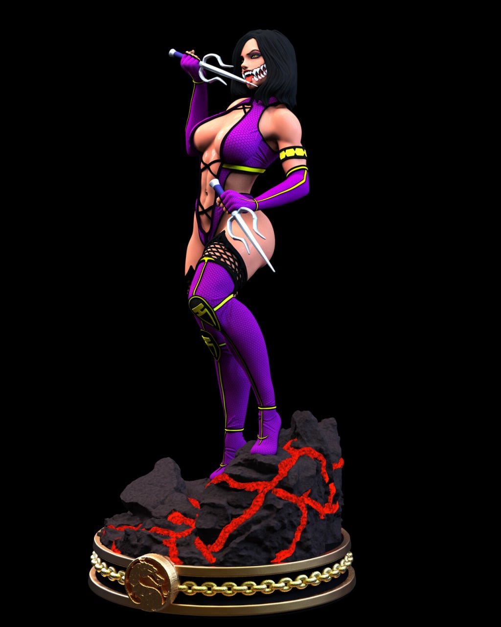 Mileena Special Edition - Mortal Kombat 1/8 Scale - 3D Printed Garage Kit ガレージキット Resin Model Scale Figure フィギュア