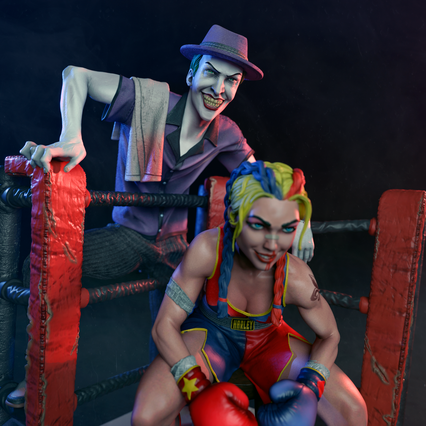 Harley Quinn And Joker 1/8 Scale