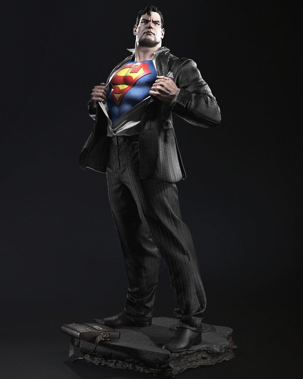 1522 Superman - DC Comics - STL 3D Print Files - 3D Printed Garage Kit ガレージキット Resin Model Scale Figure フィギュア