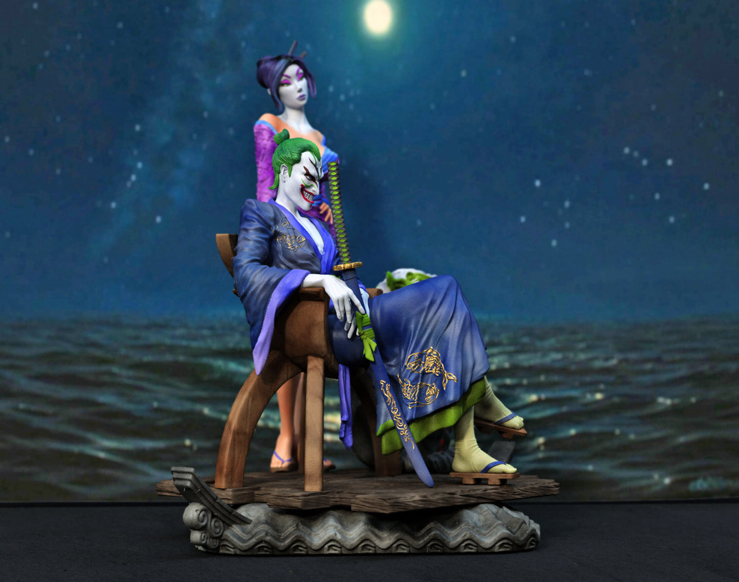 Joker and Punchline Special Edition - STL 3D Print Files - 3D Printed Garage Kit ガレージキット Resin Model Scale Figure フィギュア