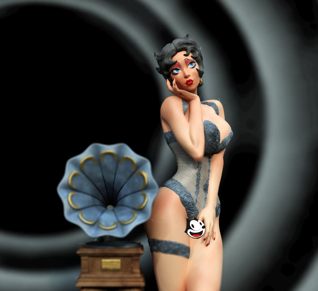 Betty Boop NFSW - STL 3D print files - 3D Printed Garage Kit ガレージキット Resin Model Scale Figure フィギュア