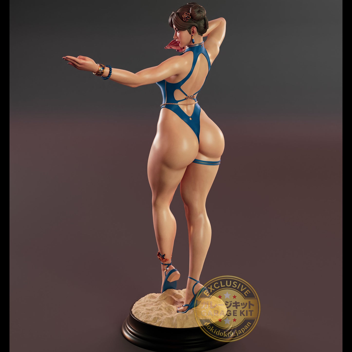 hun Li Resin Garage Kit – Street Fighter – 1/8 Scale | Unpainted 3D Printed Resin Model