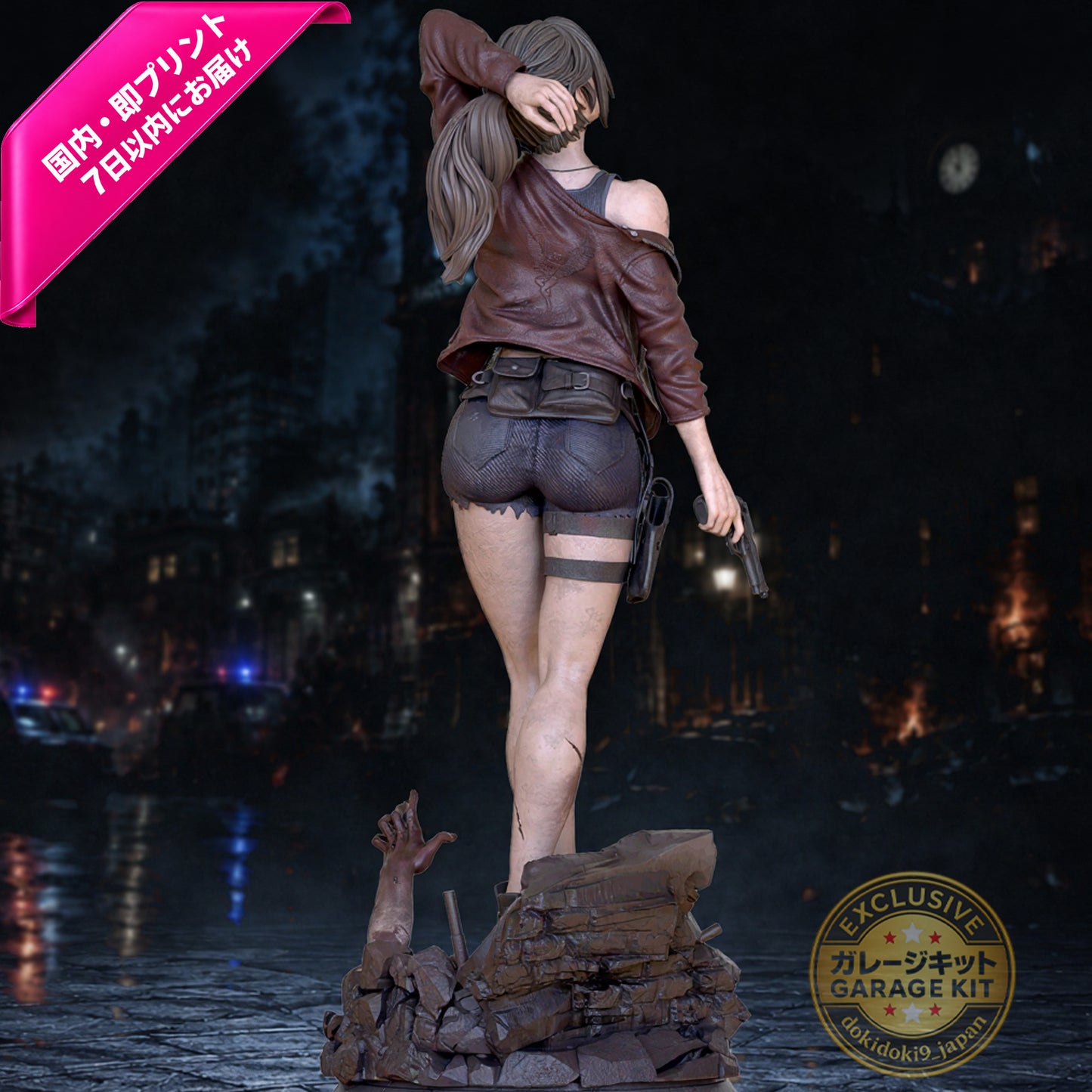 Claire Resin Garage Kit – Resident Evil – 1/6 Scale | Unpainted 3D Printed Resin Model