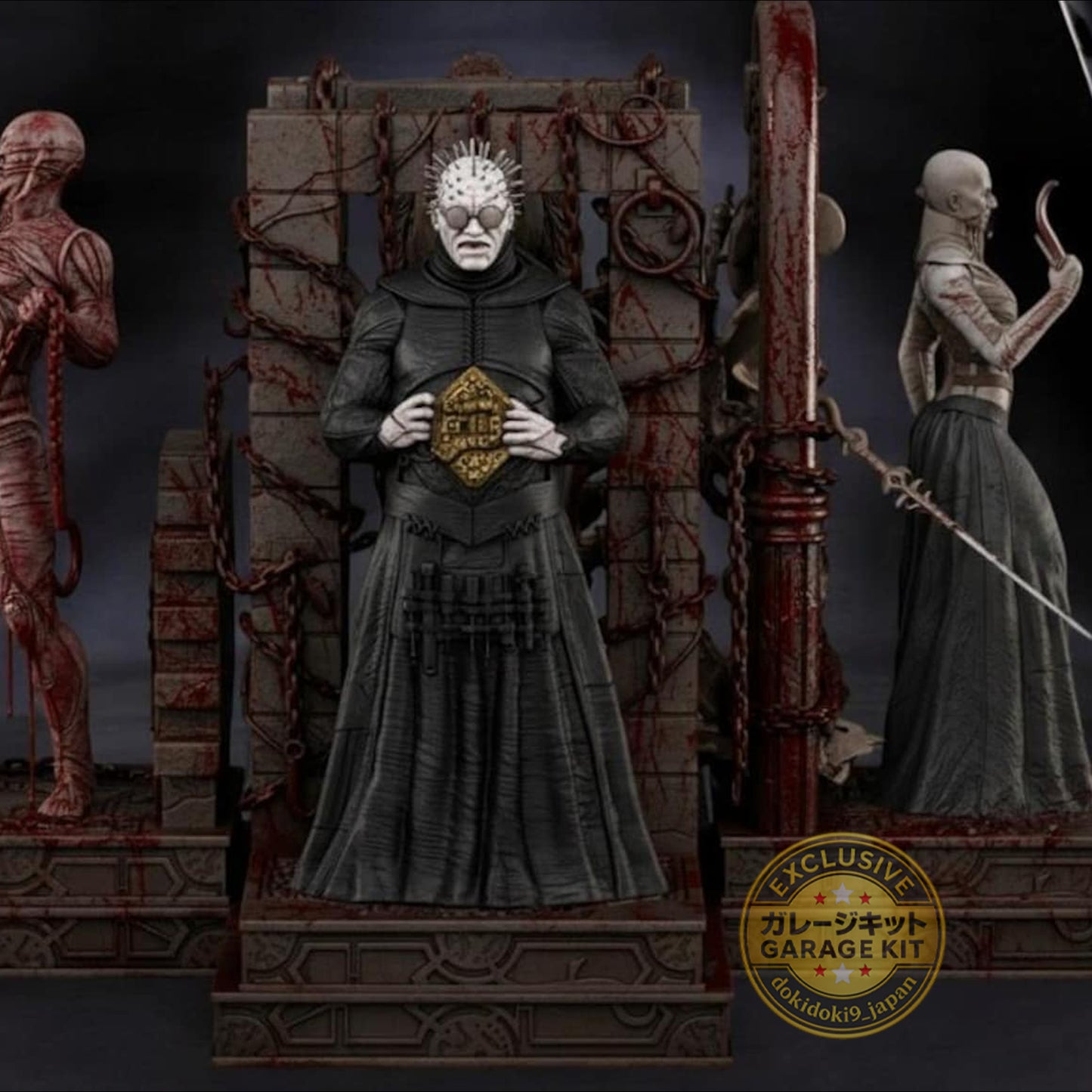 Hellraiser Horror Resin Garage Kit – Complete Pinheads | Unpainted 3D Printed Resin Model