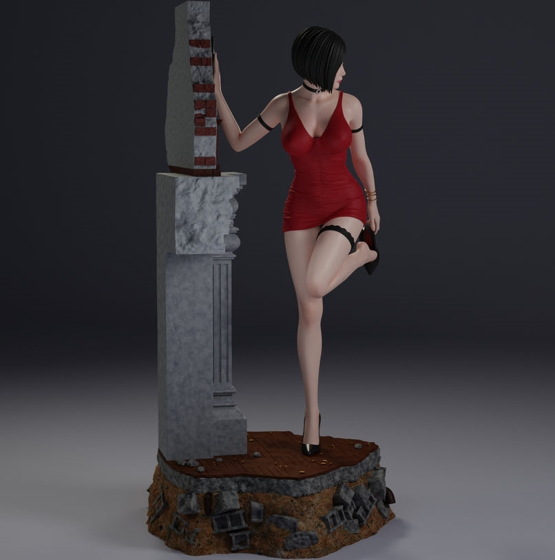 Ada Wong Special Edition - Resident Evil - STL 3D Print Files - 3D Printed Garage Kit ガレージキット Resin Model Scale Figure フィギュア