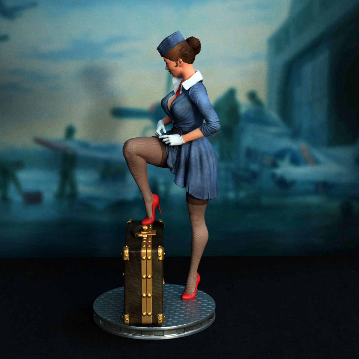 Stewardess Pinup Special Edition 1/8 Scale
