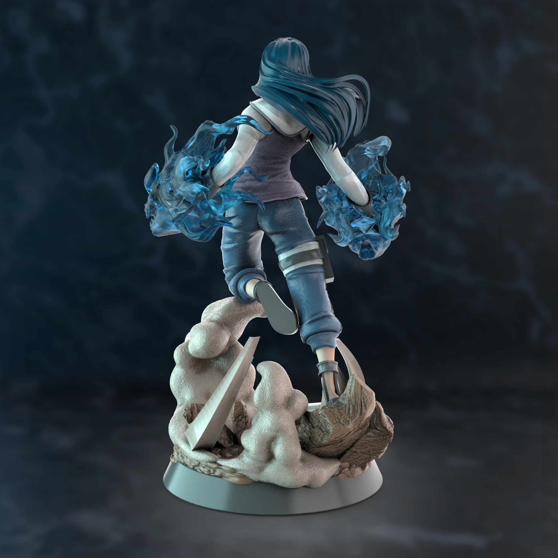 Hinata Hyuga Special Edition - Naruto - STL 3D Print Files - 3D Printed Garage Kit ガレージキット Resin Model Scale Figure フィギュア