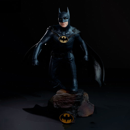 1445 Batman - Michael Keaton - STL 3D Print Files - 3D Printed Garage Kit ガレージキット Resin Model Scale Figure フィギュア