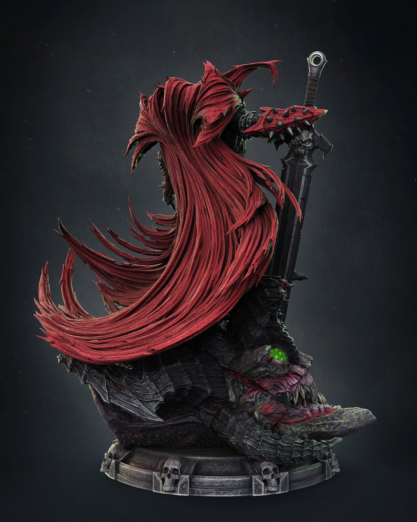 1359 Spawn - Al Simmons - STL 3D Print Files - 3D Printed Garage Kit ガレージキット Resin Model Scale Figure フィギュア