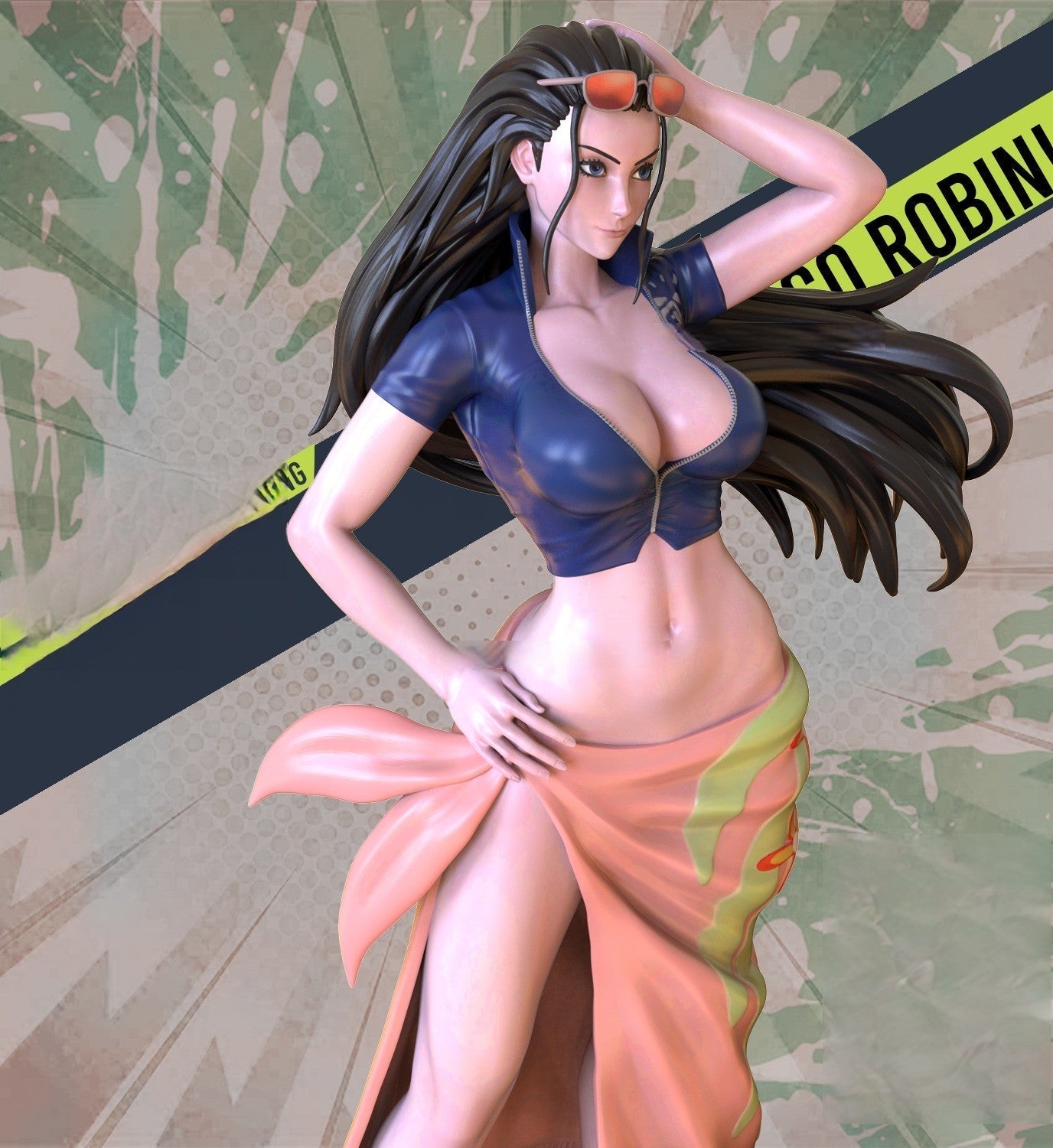 Nico Robin Special Edition - One Piece - STL 3D Print Files - 3D Printed Garage Kit ガレージキット Resin Model Scale Figure フィギュア