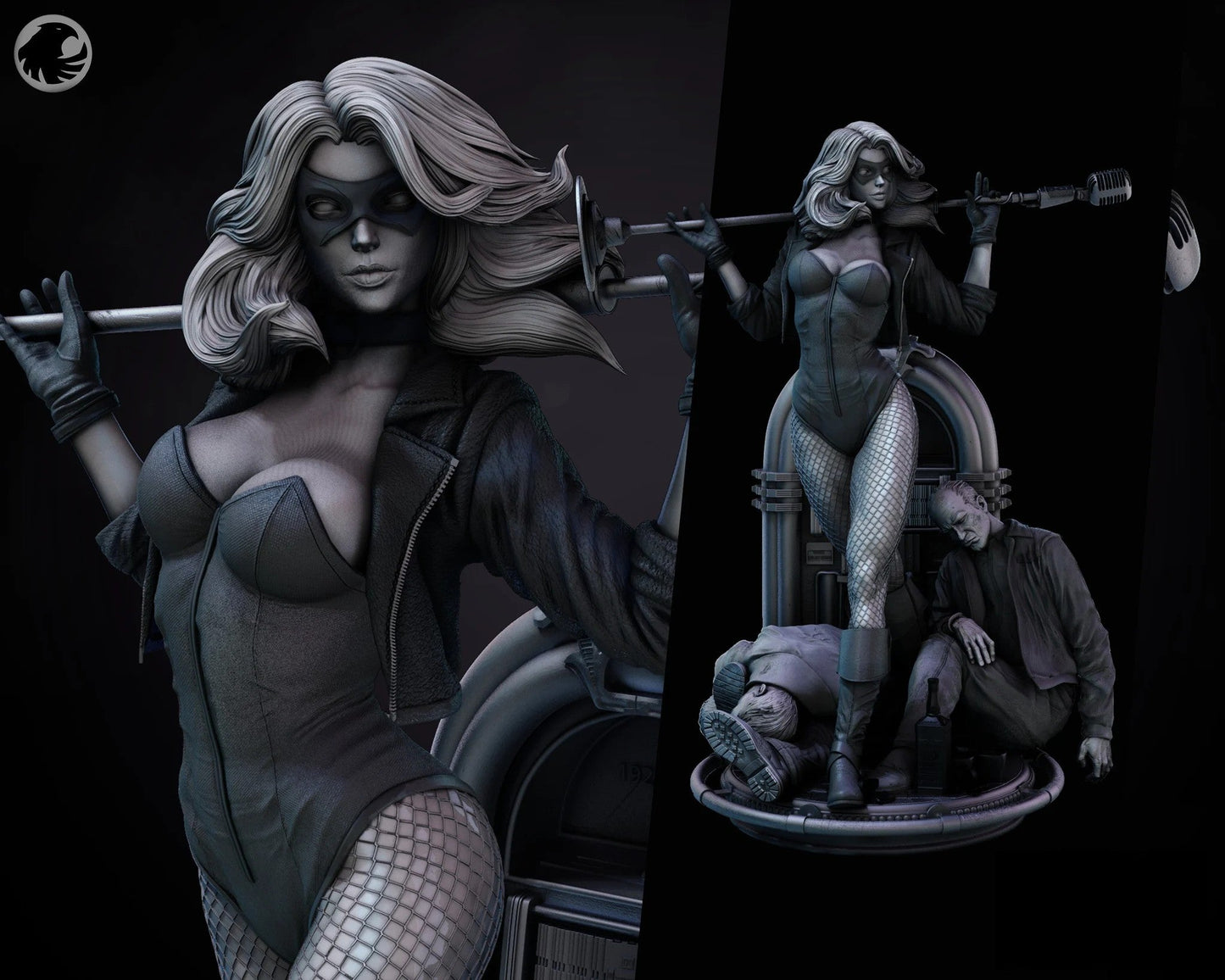 1446 Black Canary - DC Comics - STL 3D Print Files - 3D Printed Garage Kit ガレージキット Resin Model Scale Figure フィギュア