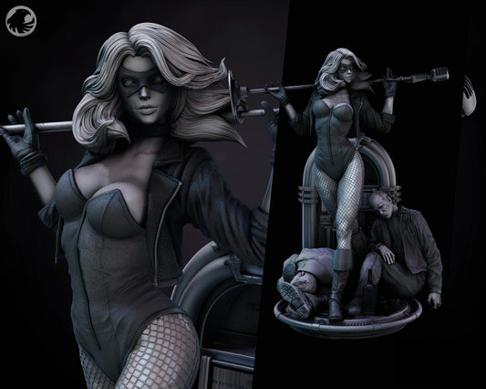 1446 Black Canary - DC Comics - STL 3D Print Files - 3D Printed Garage Kit ガレージキット Resin Model Scale Figure フィギュア