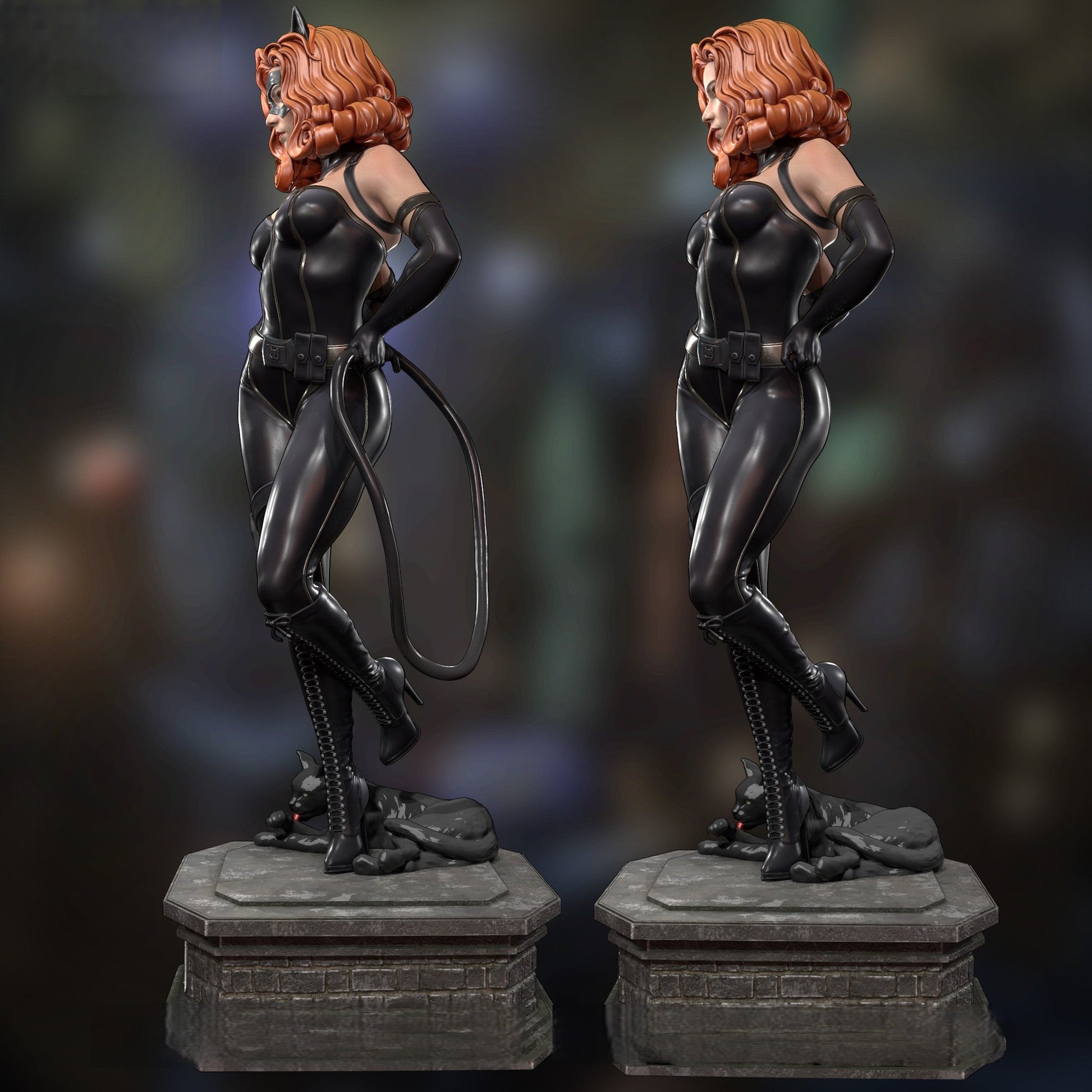 1606 Catwoman - DC Comics - STL 3D Print Files - 3D Printed Garage Kit ガレージキット Resin Model Scale Figure フィギュア