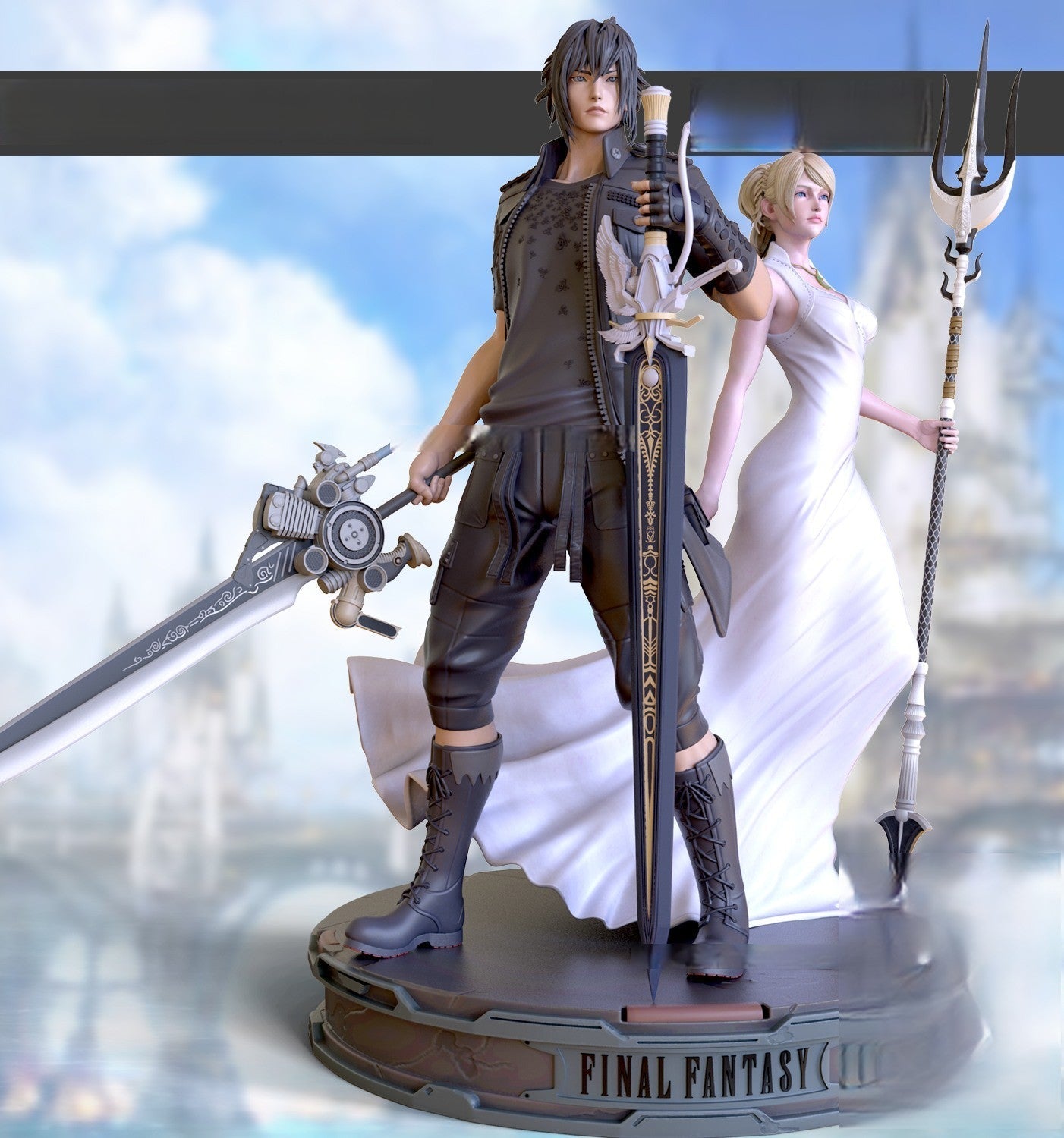 Luna Special Edition and Noctis - Final Fantasy - STL 3D Print Files - 3D Printed Garage Kit ガレージキット Resin Model Scale Figure フィギュア