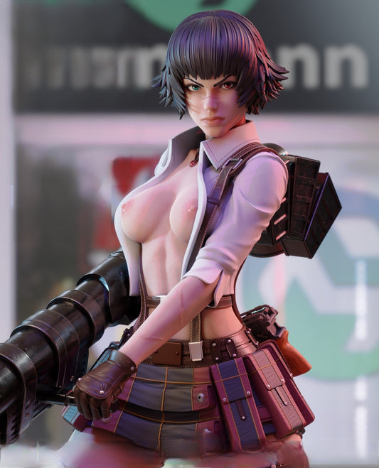 Lady Special Edition - Devil May Cry - STL 3D Print Files - 3D Printed Garage Kit ガレージキット Resin Model Scale Figure フィギュア