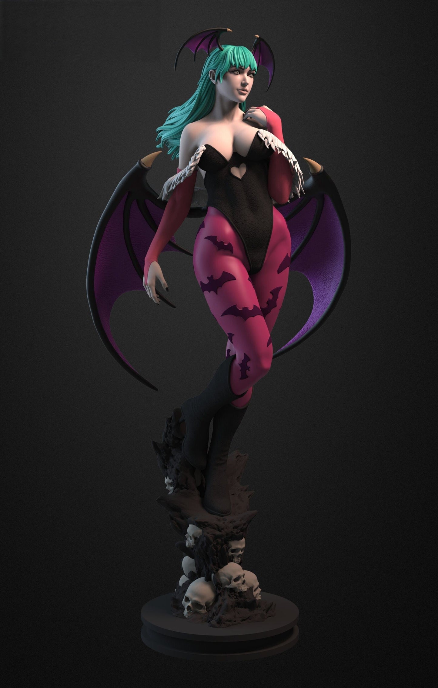 Morrigan Aensland Special Edition - Darkstalkers - STL 3D Print Files - 3D Printed Garage Kit ガレージキット Resin Model Scale Figure フィギュア