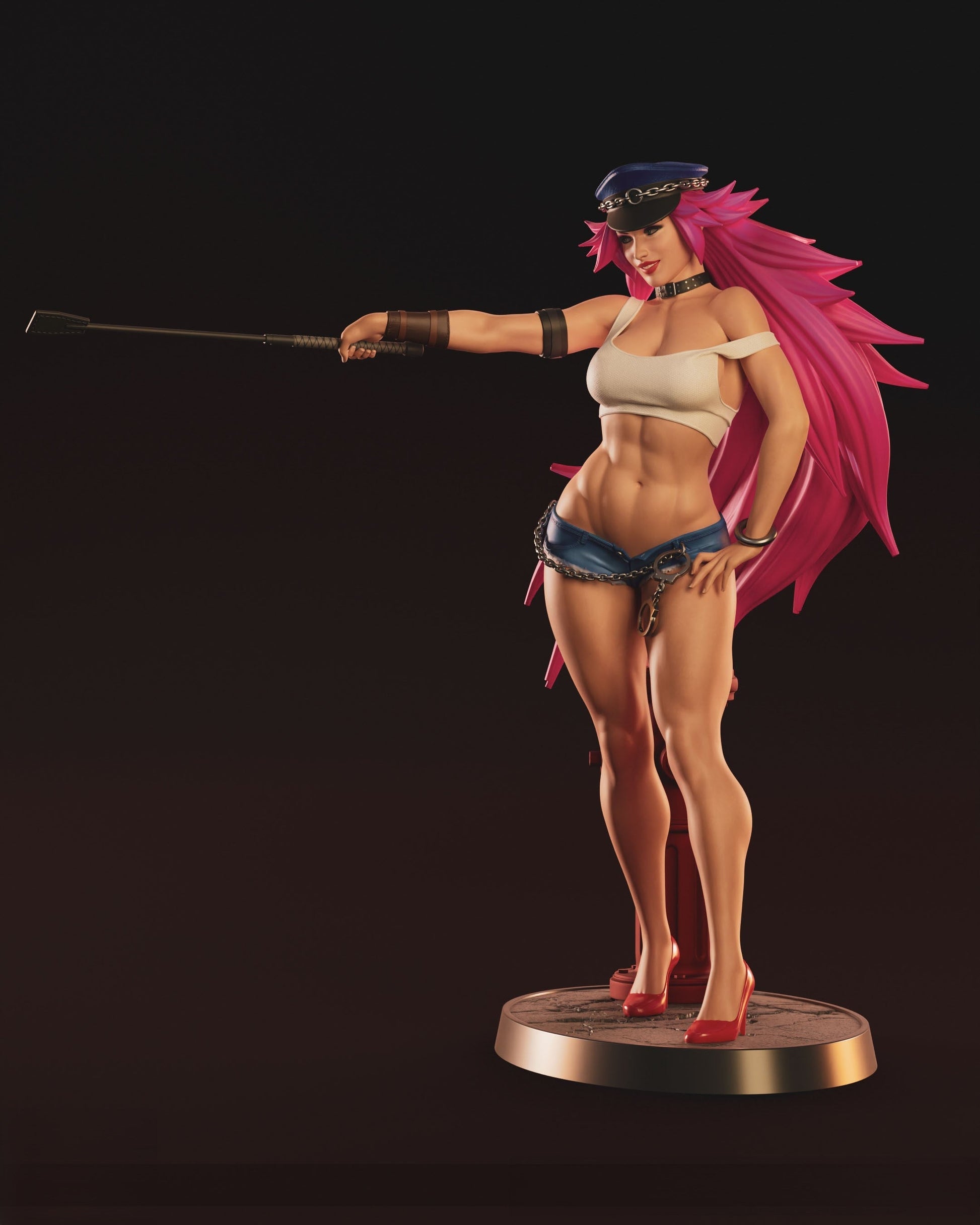 1433 Poison Special Edition - Street Fighter - STL 3D Print Files - 3D Printed Garage Kit ガレージキット Resin Model Scale Figure フィギュア