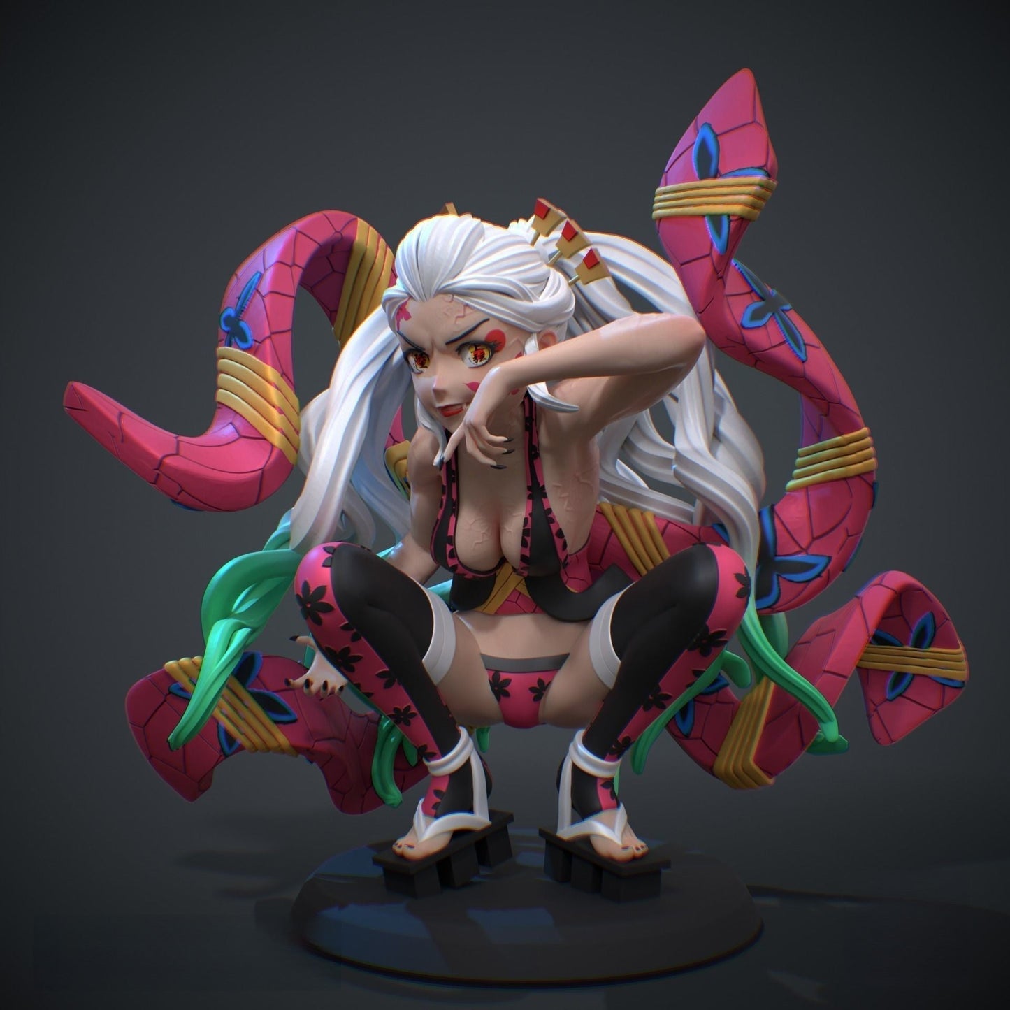 1314 Daki Special Edition - Demon Slayer - STL 3D Print Files - 3D Printed Garage Kit ガレージキット Resin Model Scale Figure フィギュア