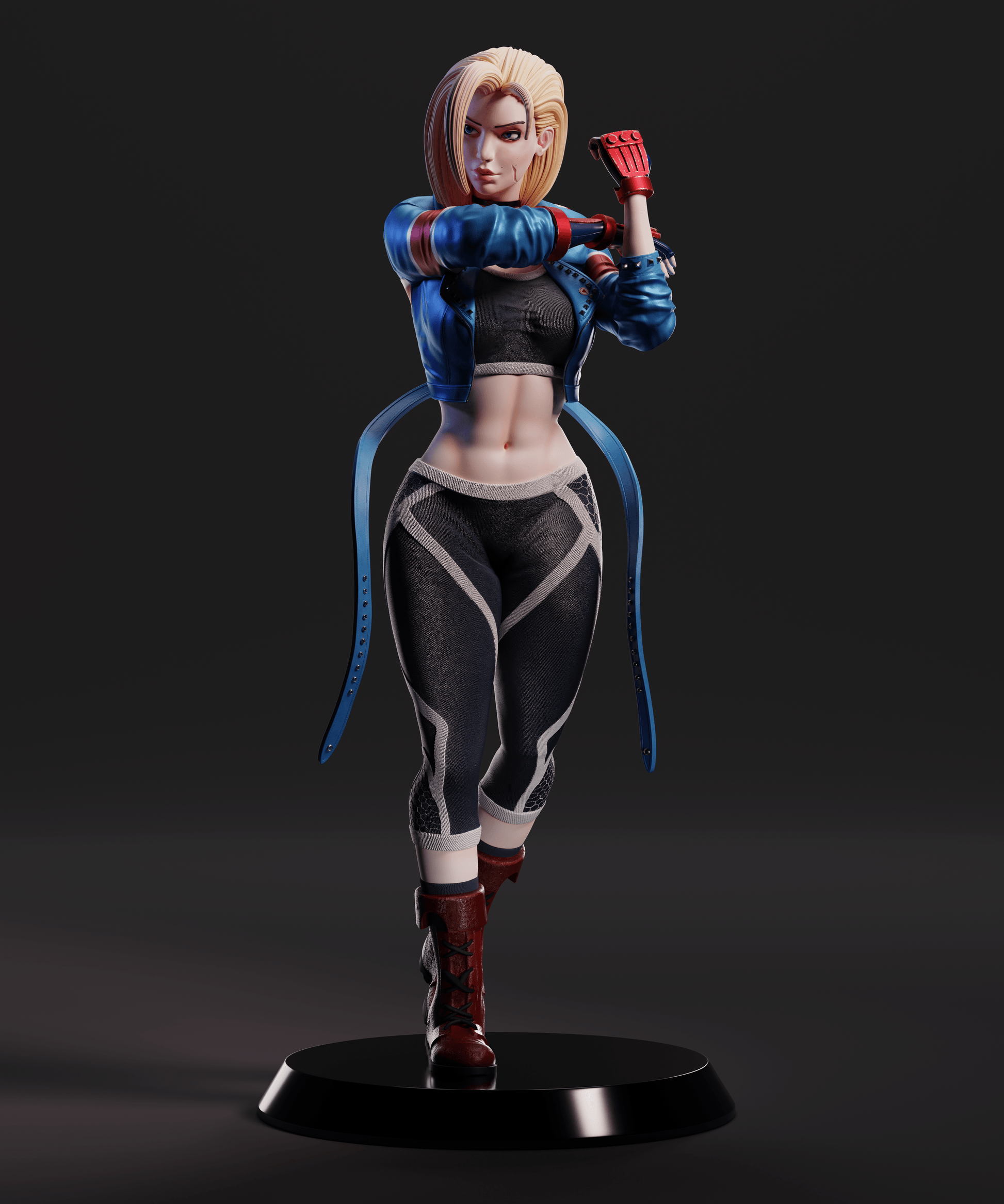 Cammy - Street Fighter 1/8 Scale - 3D Printed Garage Kit ガレージキット Resin Model Scale Figure フィギュア
