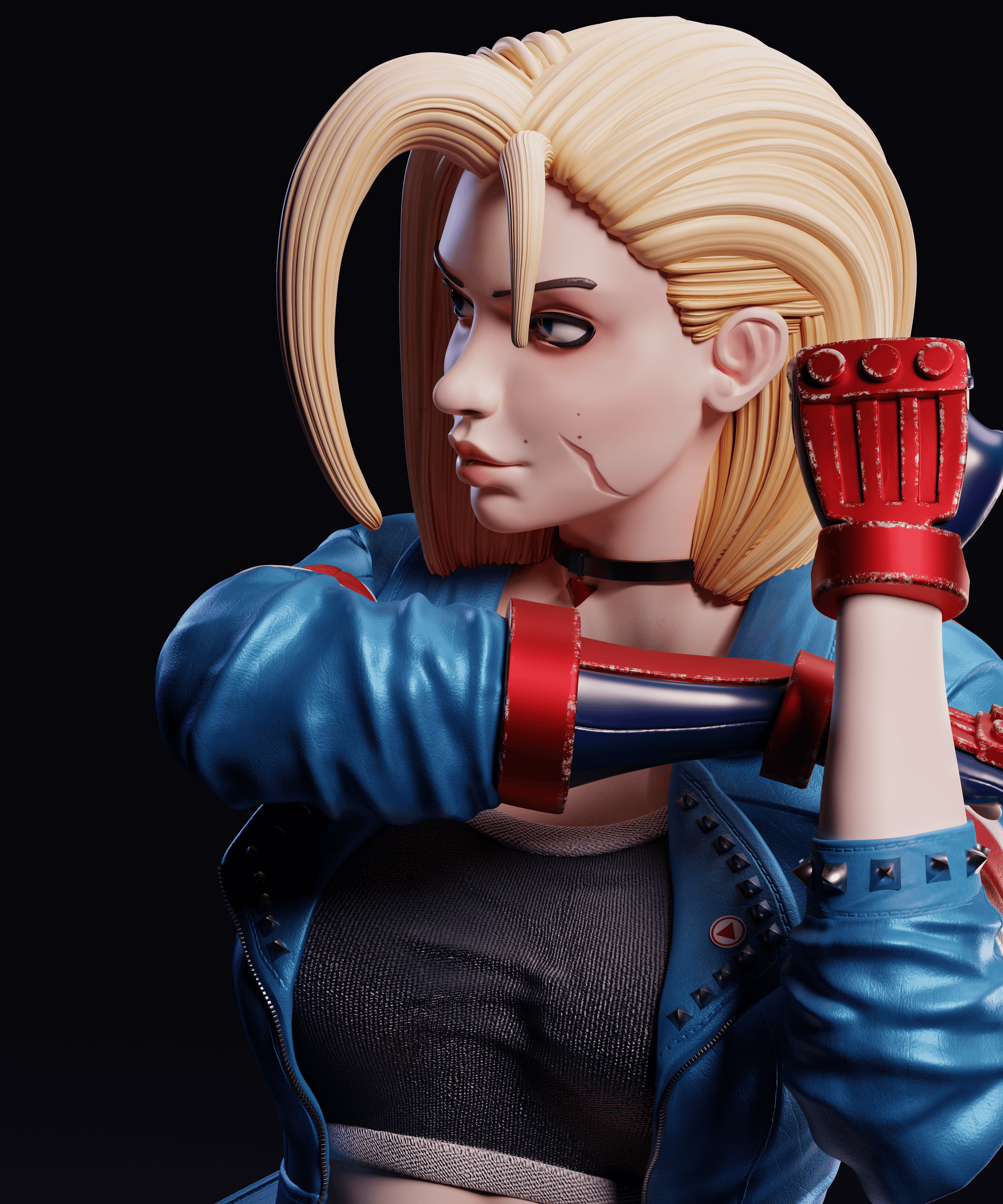Cammy - Street Fighter 1/8 Scale - 3D Printed Garage Kit ガレージキット Resin Model Scale Figure フィギュア