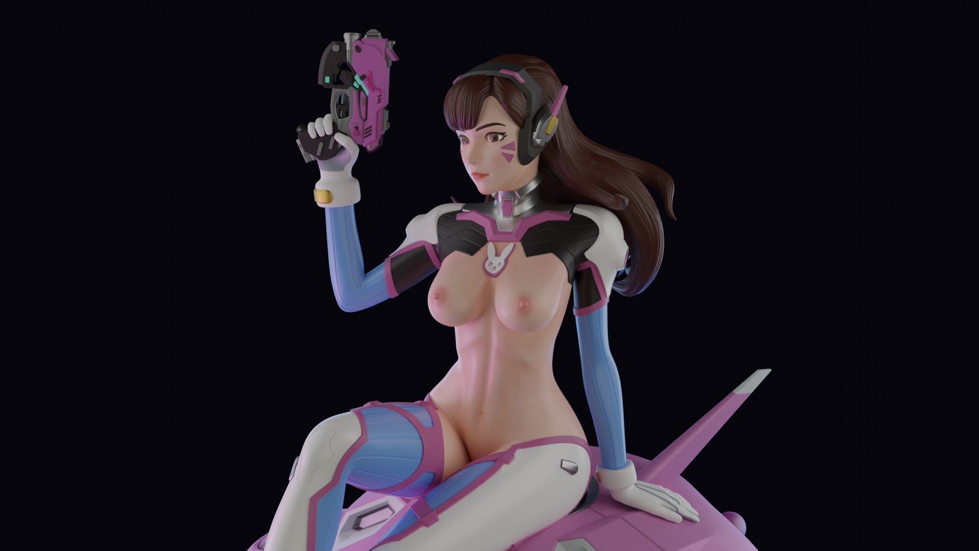 D.Va Special Edition - Overwatch - STL 3D Print Files - 3D Printed Garage Kit ガレージキット Resin Model Scale Figure フィギュア