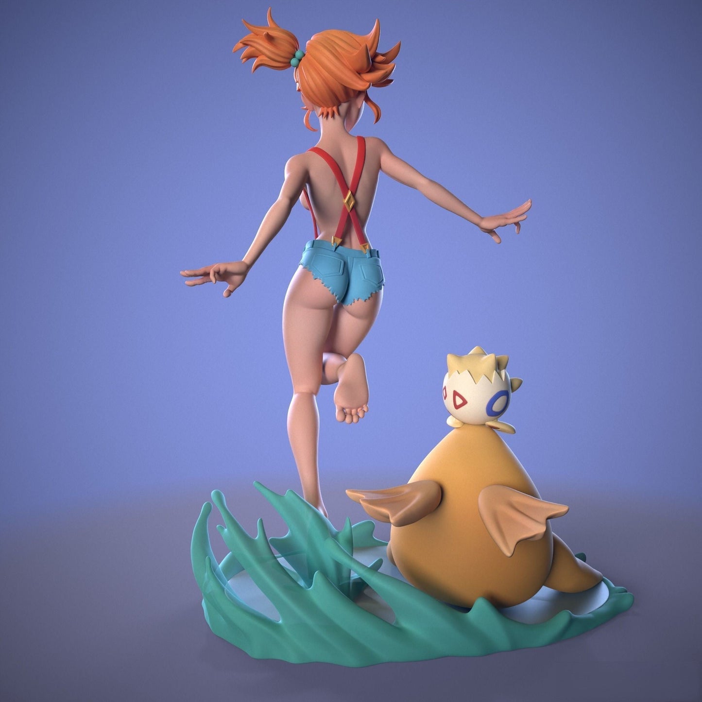 Misty Special Edition - Pokemon - STL 3D Print Files - 3D Printed Garage Kit ガレージキット Resin Model Scale Figure フィギュア