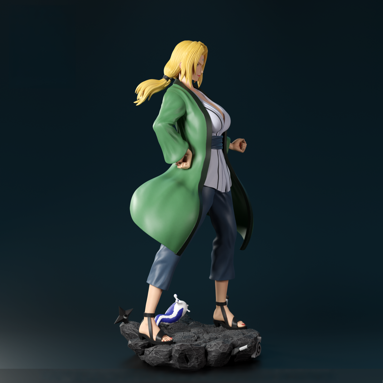 Tsunade Special Edition - Naruto - STL 3D Print Files - 3D Printed Garage Kit ガレージキット Resin Model Scale Figure フィギュア