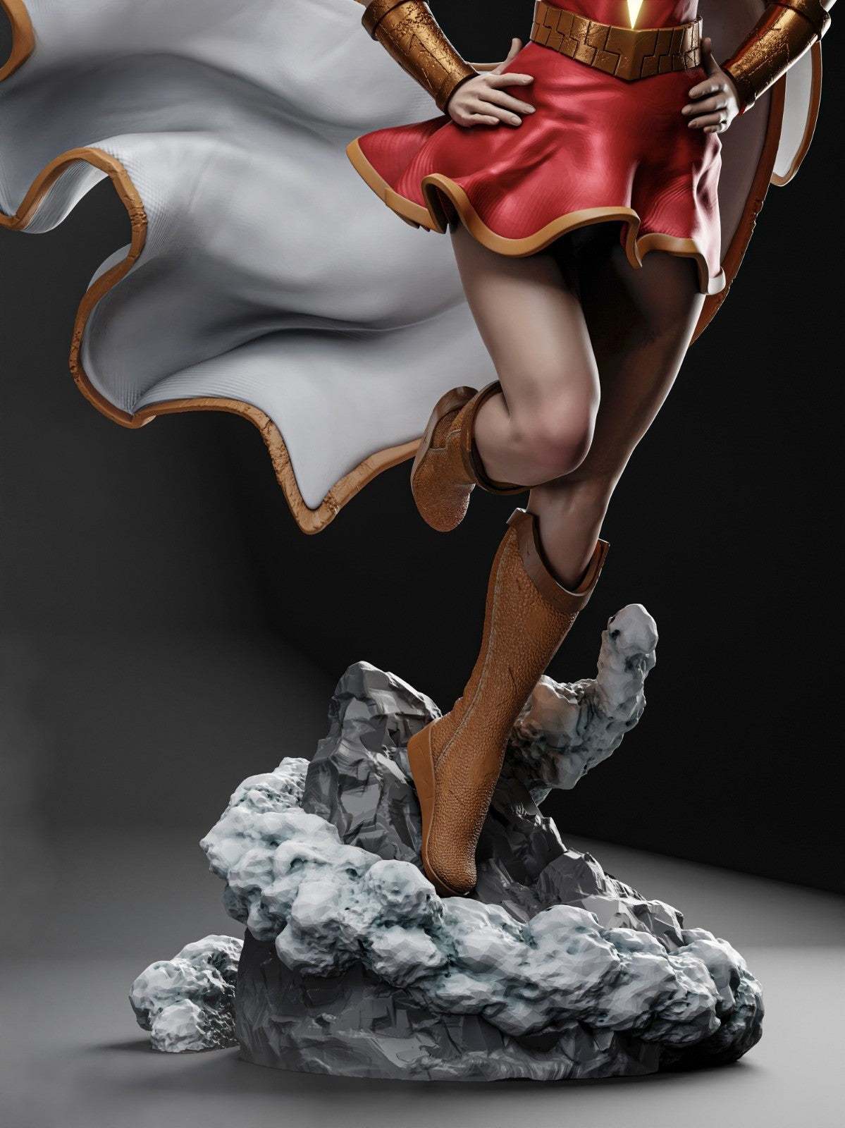 Mary Marvel - DC Comics - STL 3D Print Files - 3D Printed Garage Kit ガレージキット Resin Model Scale Figure フィギュア