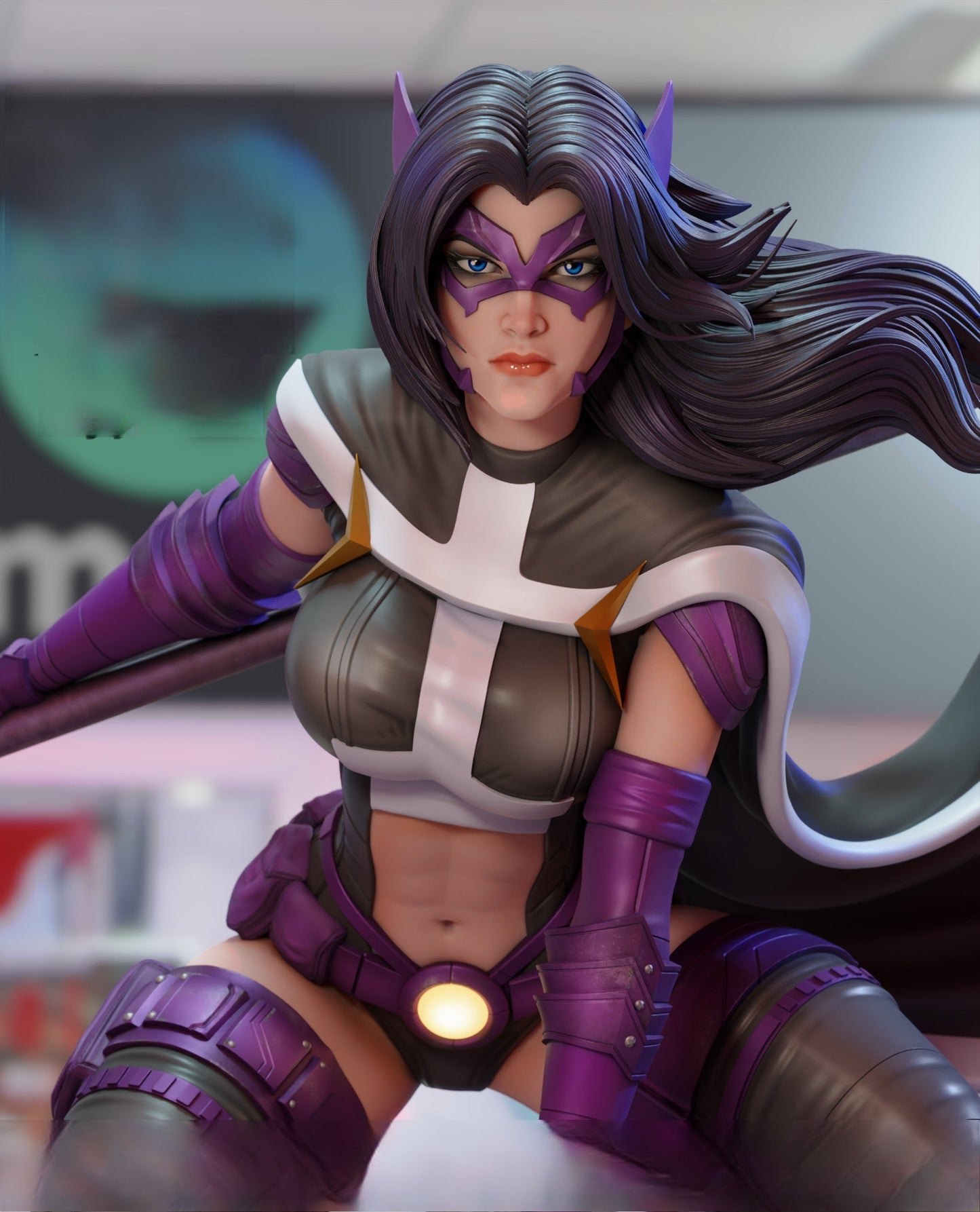 1247 Huntress Special Edition - DC Comics STL 3D Print Files - 3D Printed Garage Kit ガレージキット Resin Model Scale Figure フィギュア