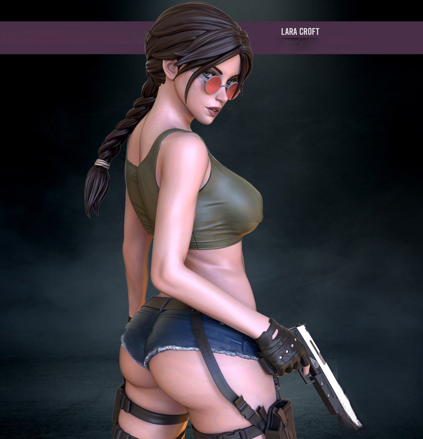 1530 Lara Croft Special Edition - Tomb Raider - STL 3D Print Files - 3D Printed Garage Kit ガレージキット Resin Model Scale Figure フィギュア