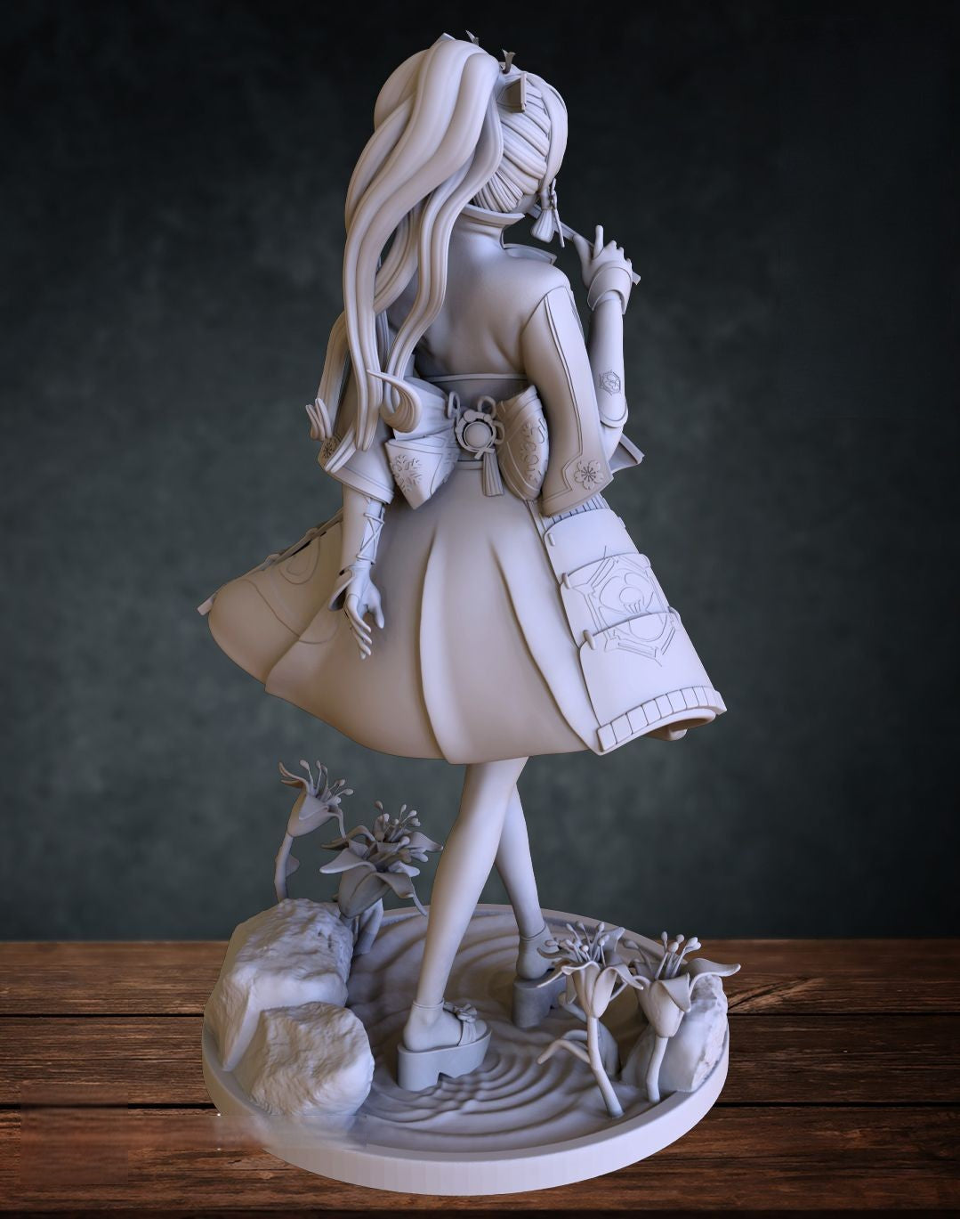 Kamisato Ayaka Special Edition - Genshin Impact - STL 3D Print Files - 3D Printed Garage Kit ガレージキット Resin Model Scale Figure フィギュア