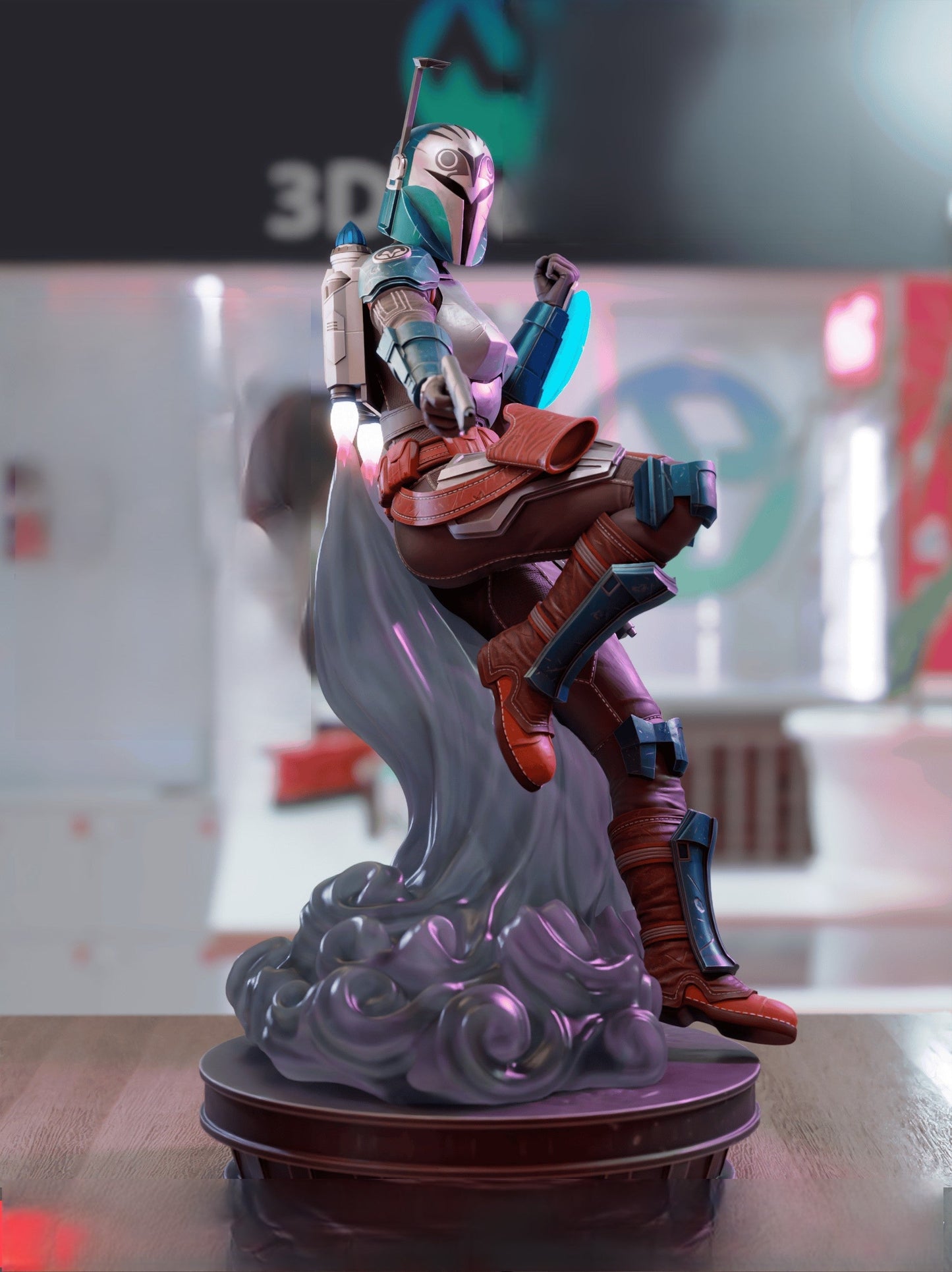 Bo-Katan Kryze Special Edition - Star Wars: The Clone Wars - STL 3D Print Files - 3D Printed Garage Kit ガレージキット Resin Model Scale Figure フィギュア