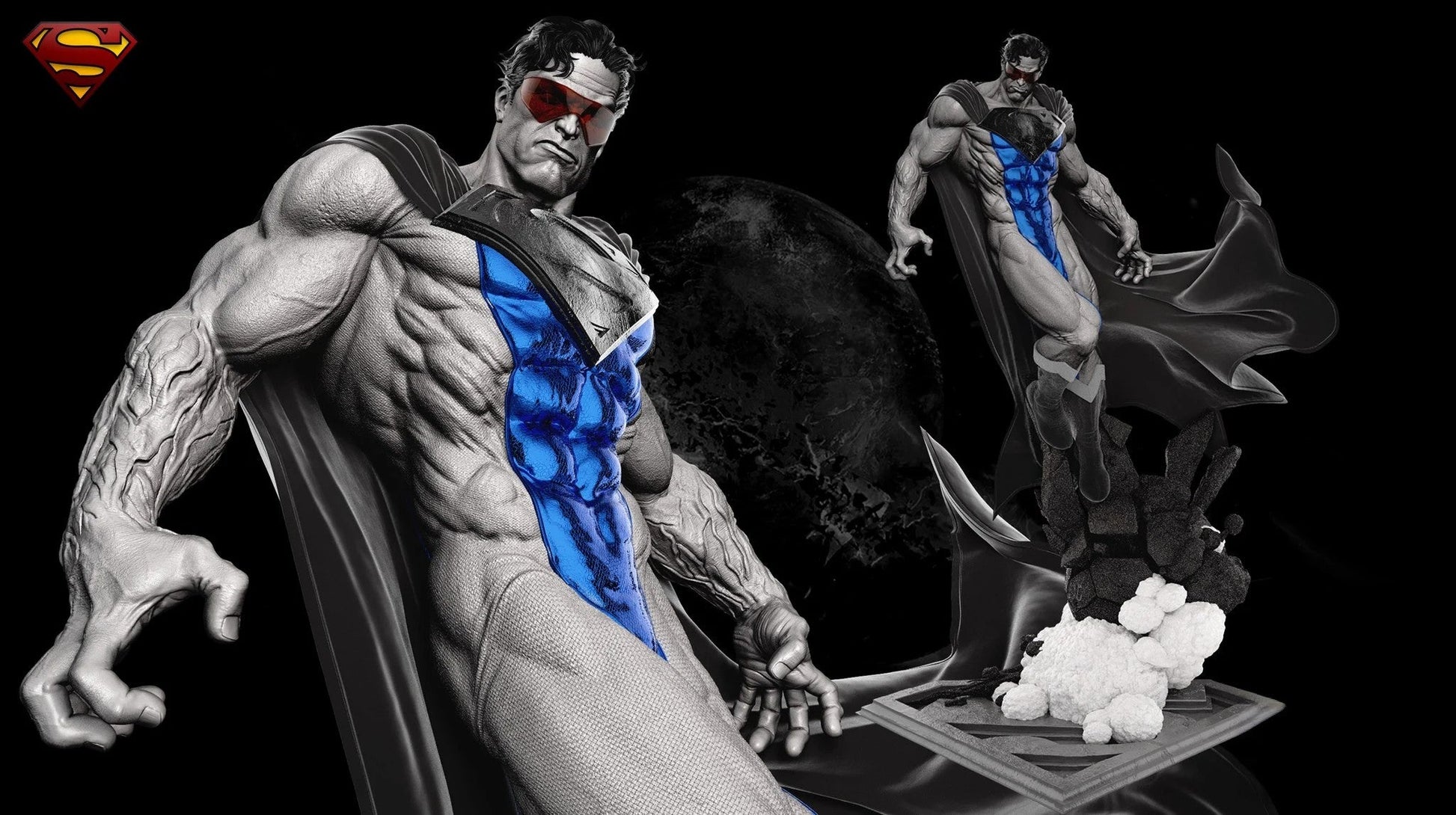 Eradicator (New Earth) - DC Comics - STL 3D Print Files - 3D Printed Garage Kit ガレージキット Resin Model Scale Figure フィギュア
