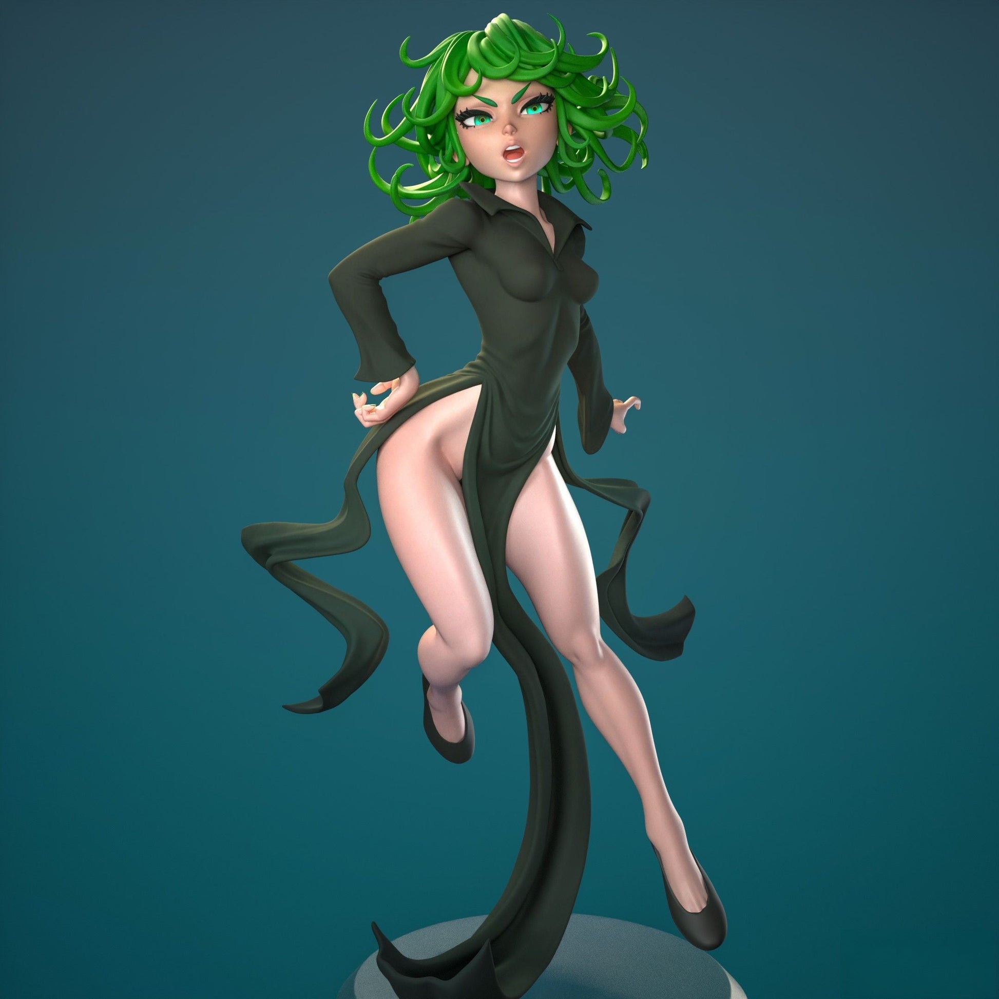 1307 Tatsumaki Special Edition - One-Punch Man - STL 3D Print Files - 3D Printed Garage Kit ガレージキット Resin Model Scale Figure フィギュア