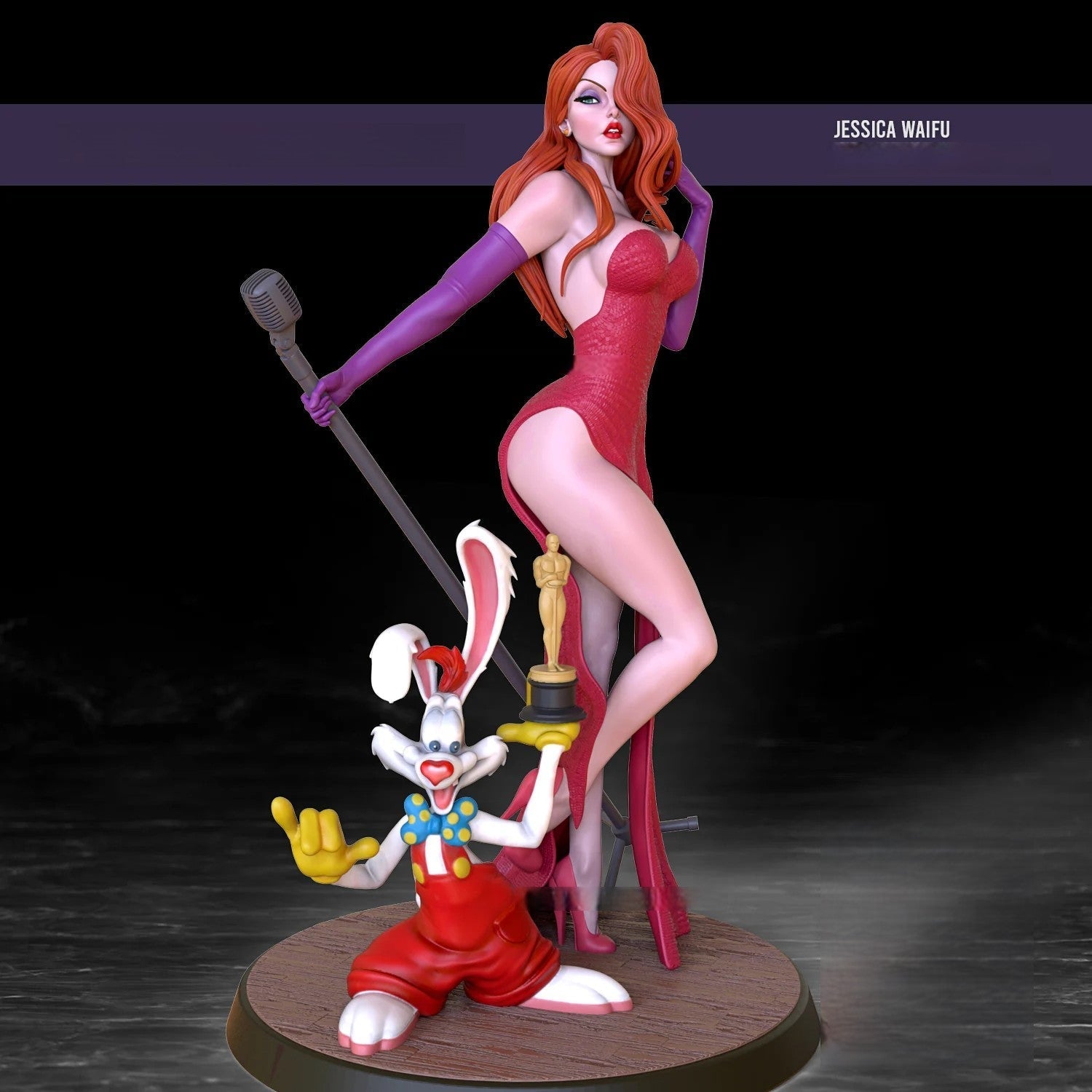 Jessica Rabbit Special Edition 1/8 Scale - 3D Printed Garage Kit ガレージキット Resin Model Scale Figure フィギュア