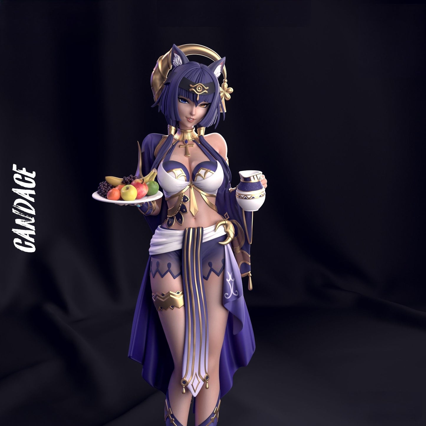 Candace - Genshin Impact - STL 3D Print Files - 3D Printed Garage Kit ガレージキット Resin Model Scale Figure フィギュア