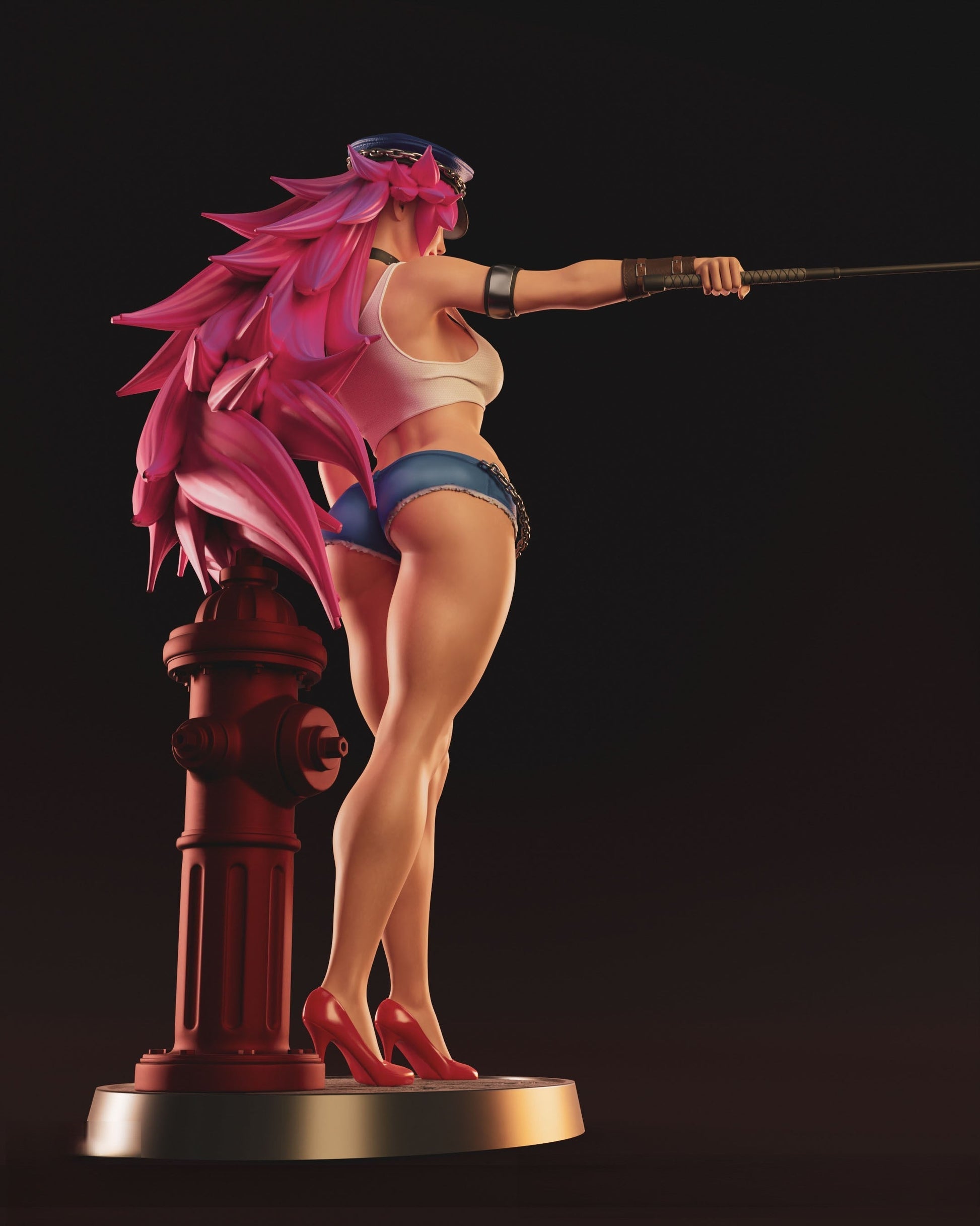 1433 Poison Special Edition - Street Fighter - STL 3D Print Files - 3D Printed Garage Kit ガレージキット Resin Model Scale Figure フィギュア