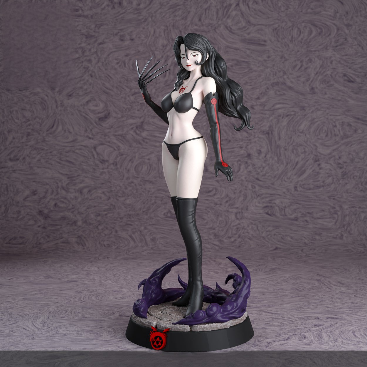 Lust Special Edition - Fullmetal Alchemist - STL 3D Print Files - 3D Printed Garage Kit ガレージキット Resin Model Scale Figure フィギュア