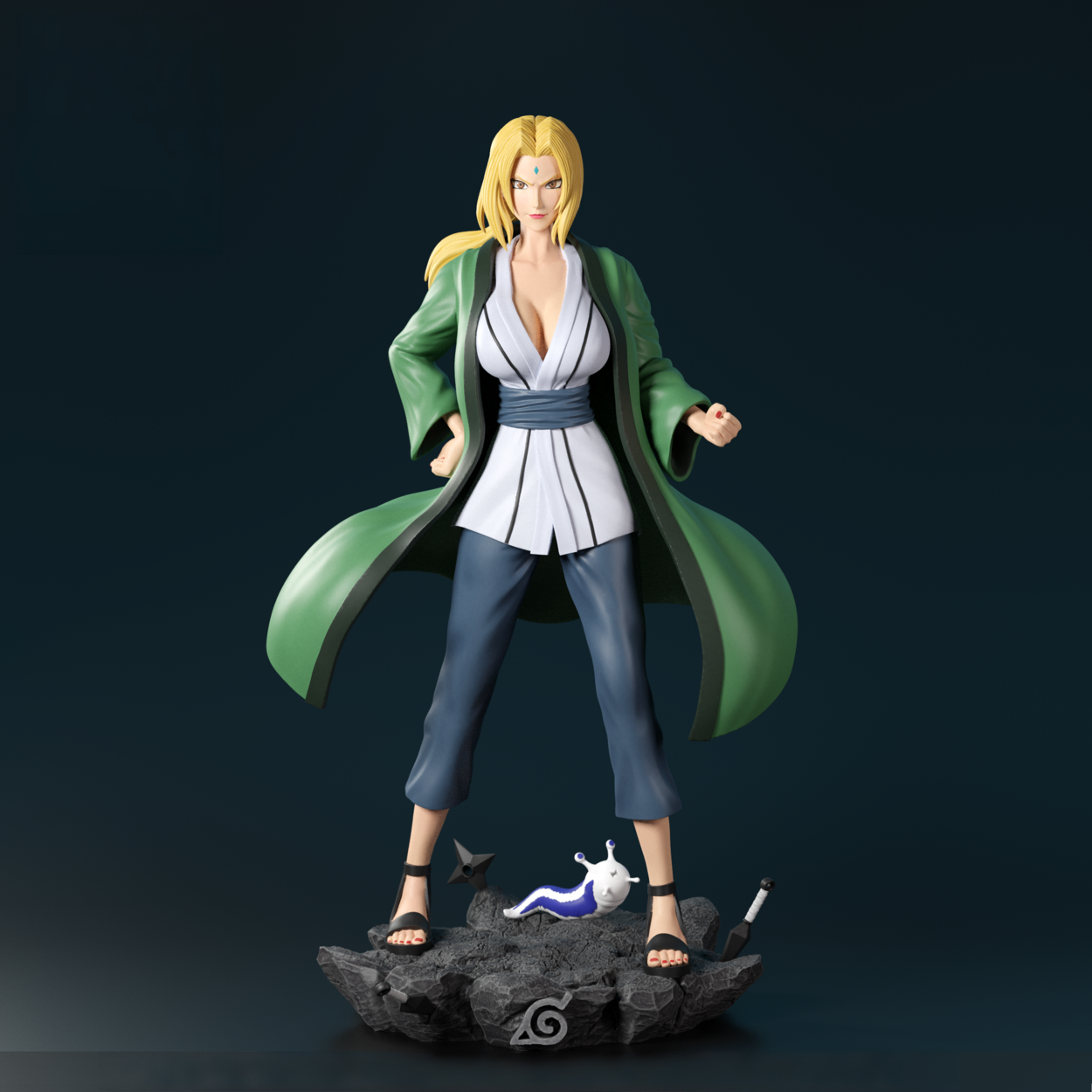Tsunade Special Edition - Naruto - STL 3D Print Files - 3D Printed Garage Kit ガレージキット Resin Model Scale Figure フィギュア