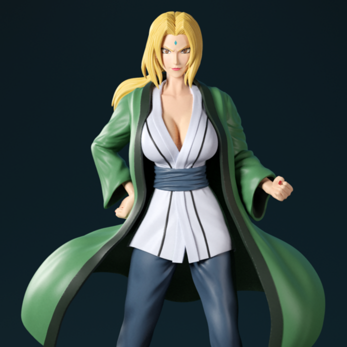 Tsunade Special Edition - Naruto - STL 3D Print Files - 3D Printed Garage Kit ガレージキット Resin Model Scale Figure フィギュア