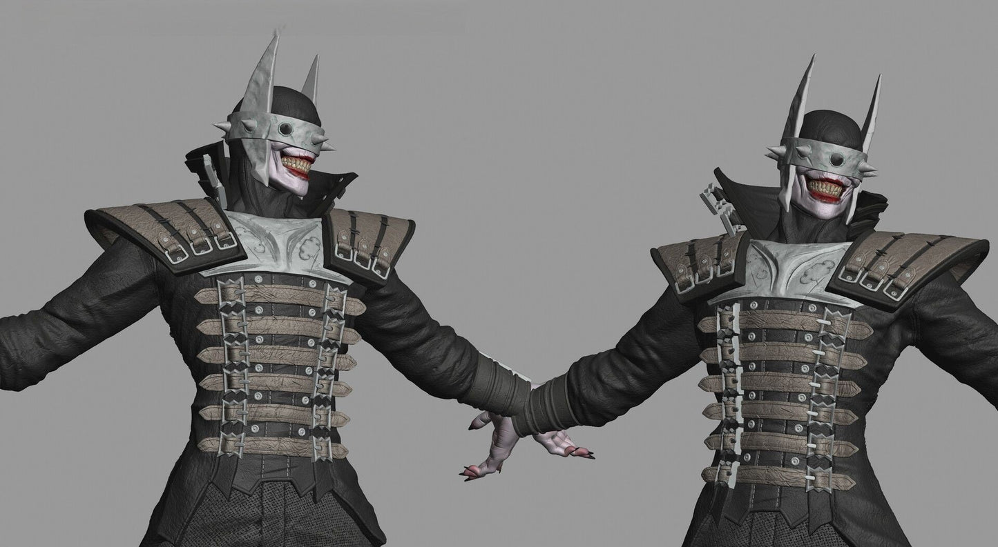 Batman Who Laughs - Bruce Wayne - STL 3D Print Files - 3D Printed Garage Kit ガレージキット Resin Model Scale Figure フィギュア