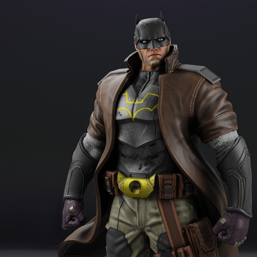 Dark Detective - Future State Batman - STL 3D Print Files - 3D Printed Garage Kit ガレージキット Resin Model Scale Figure フィギュア