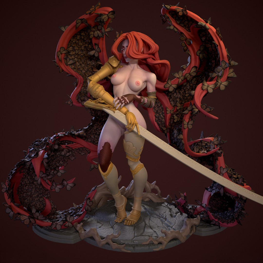 1583 Malenia Special Edition - Elden Ring - STL 3D Print Files - 3D Printed Garage Kit ガレージキット Resin Model Scale Figure フィギュア