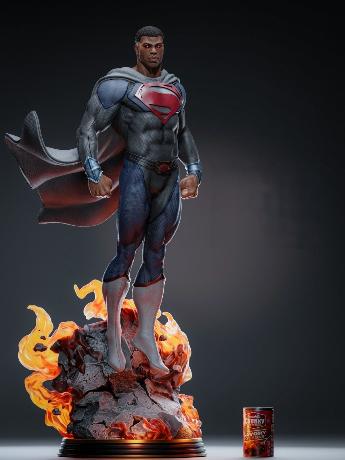 Val-Zod -Black Superman - DC Comics - STL 3D Print Files - 3D Printed Garage Kit ガレージキット Resin Model Scale Figure フィギュア