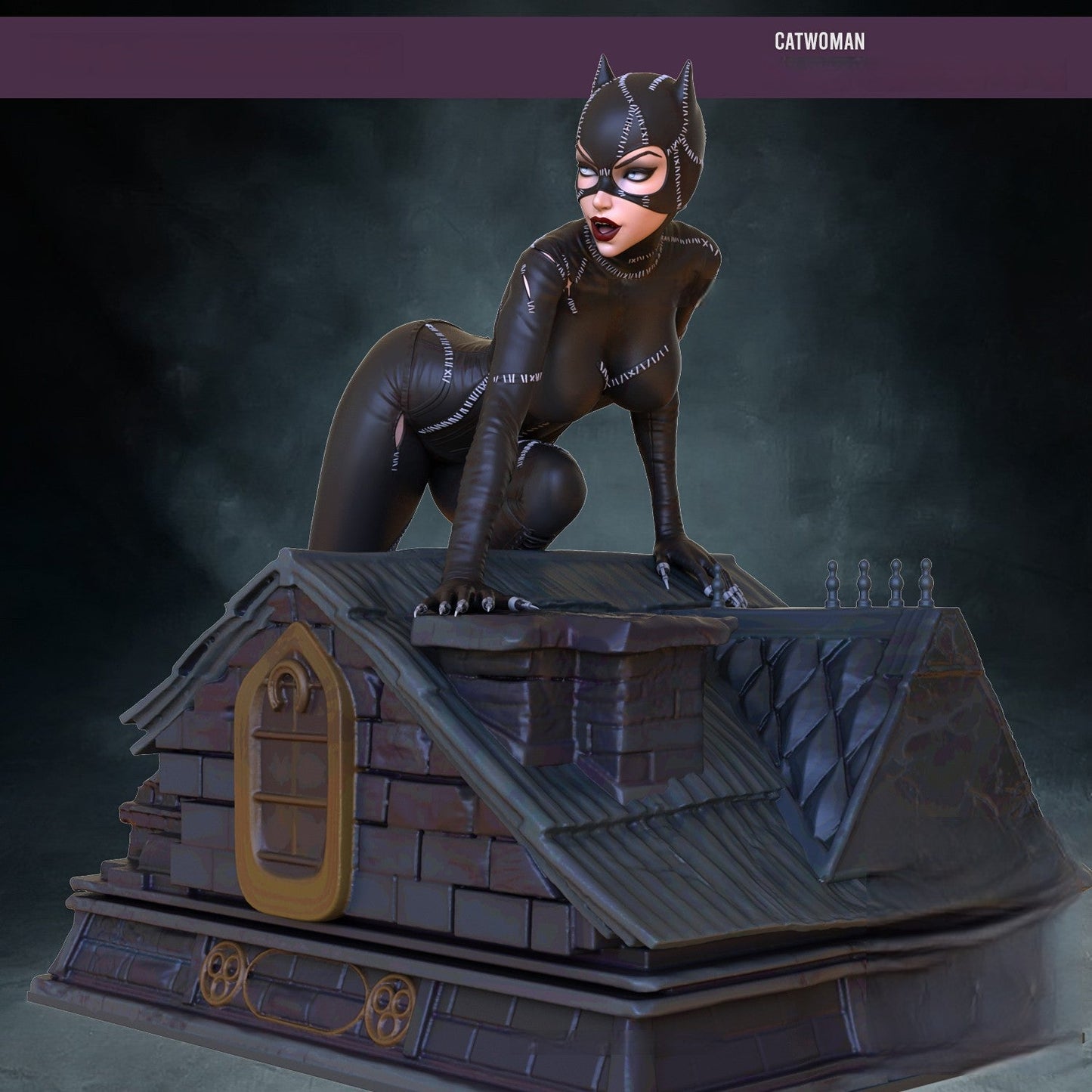 Catwoman Special Edition and Batman - DC Comics 1/8 Scale - 3D Printed Garage Kit ガレージキット Resin Model Scale Figure フィギュア
