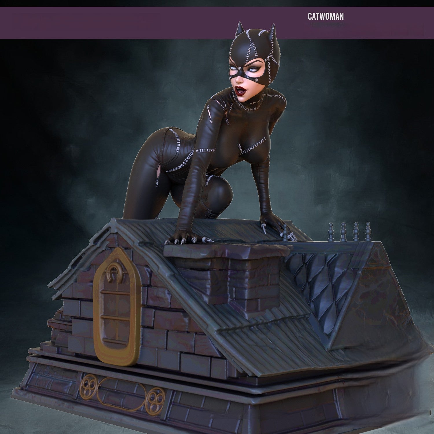 Catwoman Special Edition and Batman - DC Comics 1/8 Scale - 3D Printed Garage Kit ガレージキット Resin Model Scale Figure フィギュア