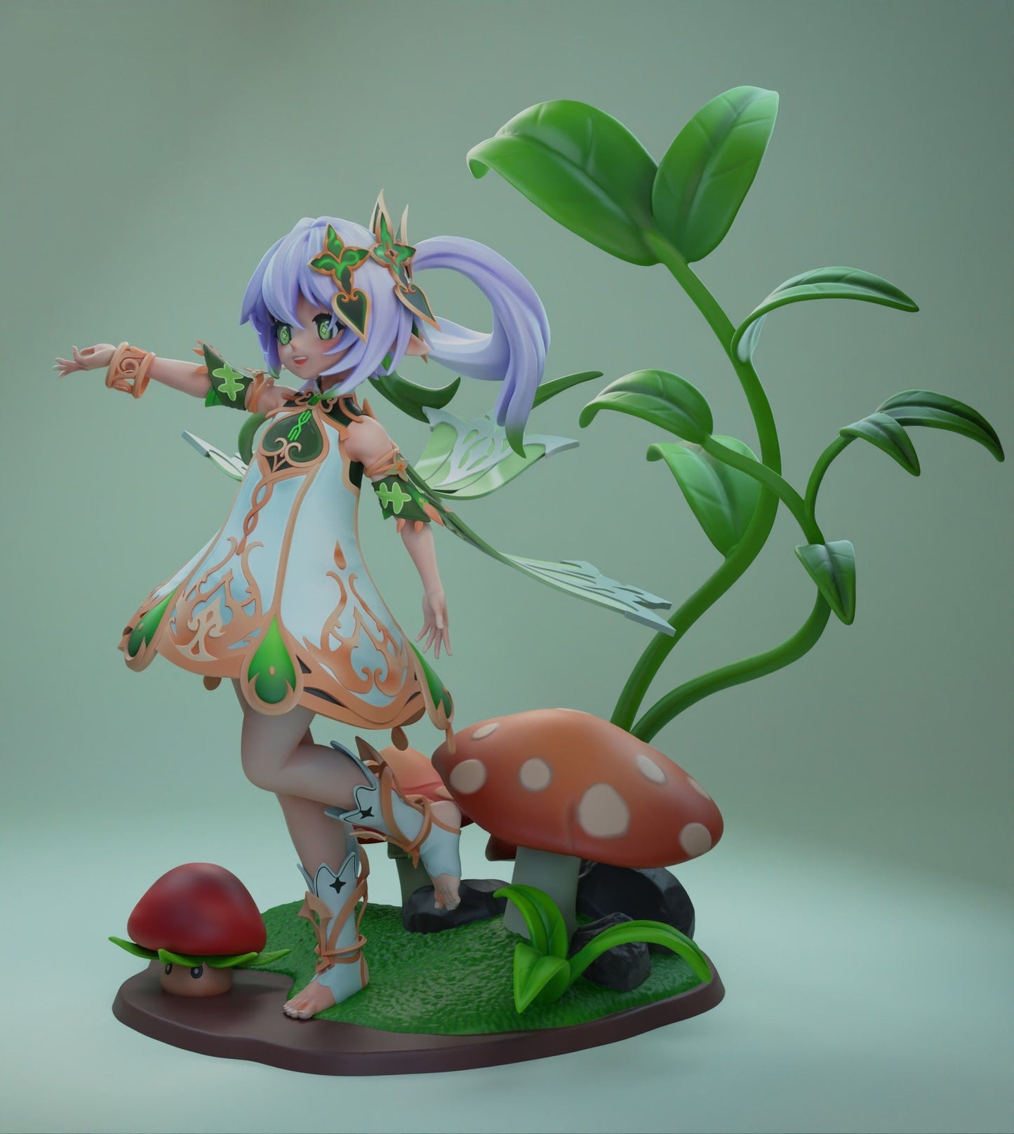 Nahida - Genshin Impact - STL 3D Print Files - 3D Printed Garage Kit ガレージキット Resin Model Scale Figure フィギュア