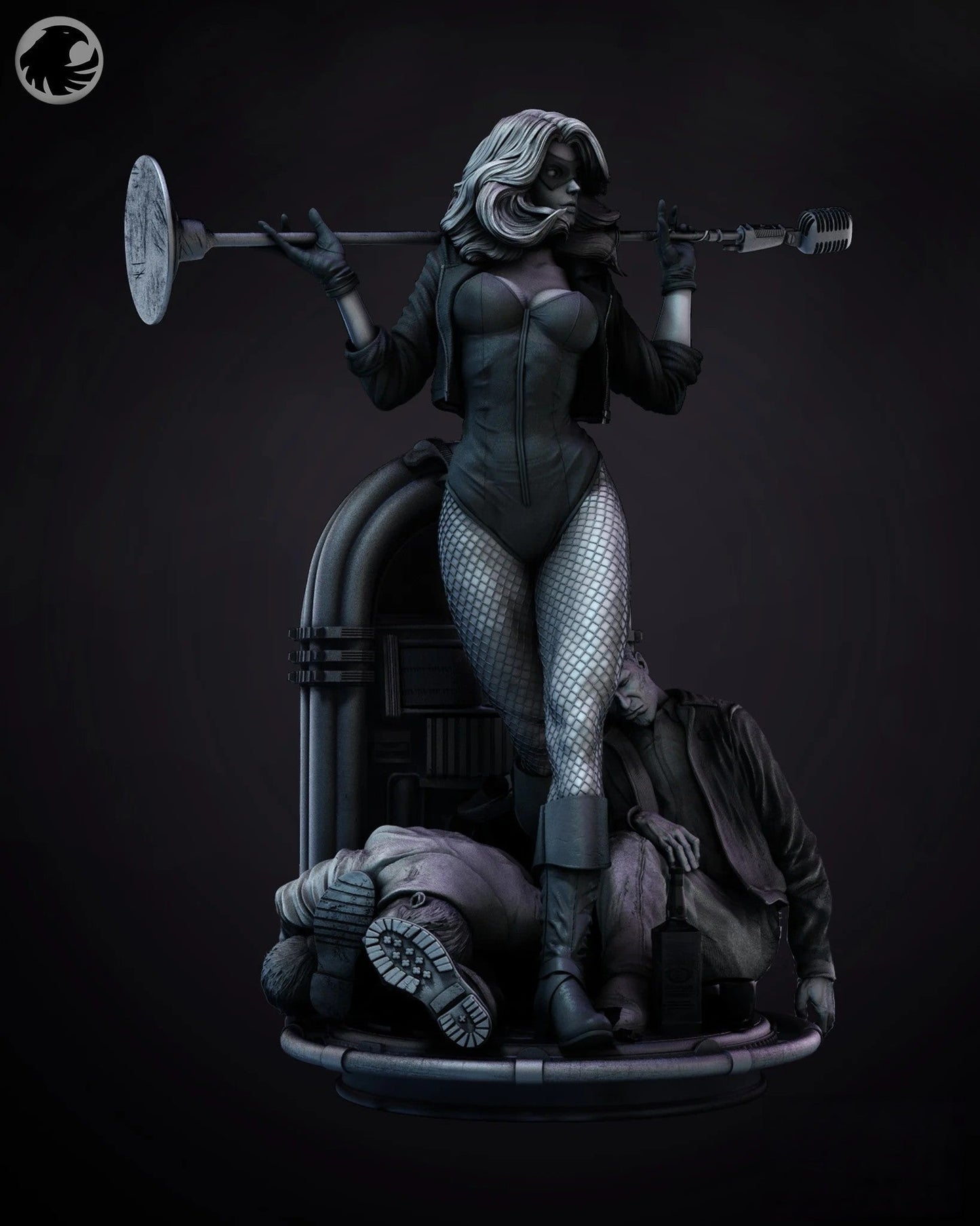 1446 Black Canary - DC Comics - STL 3D Print Files - 3D Printed Garage Kit ガレージキット Resin Model Scale Figure フィギュア