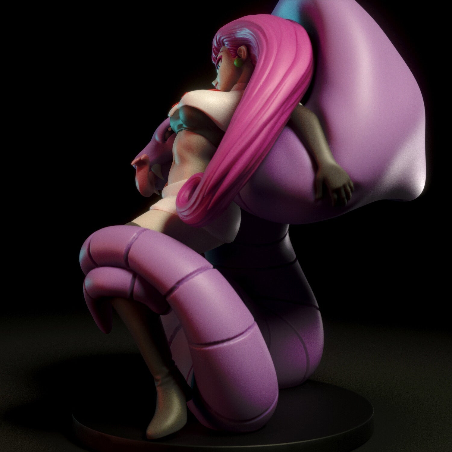 Jessie Special Edition and Arbok - Pokemon - STL 3D Print Files - 3D Printed Garage Kit ガレージキット Resin Model Scale Figure フィギュア