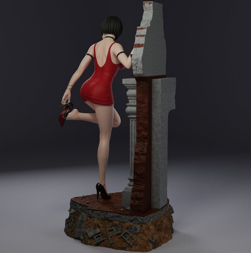 Ada Wong Special Edition - Resident Evil - STL 3D Print Files - 3D Printed Garage Kit ガレージキット Resin Model Scale Figure フィギュア
